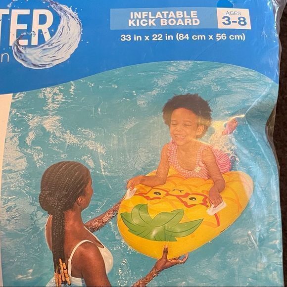 NWT‎ Water Sun & Fun Inflatable Kick Board 33in X 22in Ages 3-8 - Picture 2 of 2